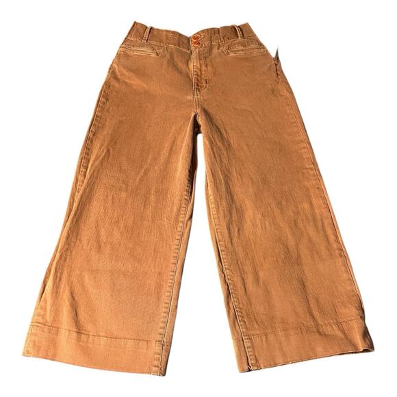 DU/ER Pants Womens Maternity 38x24 Brown High Rise Flare Wide Leg‎ Stretch Jeans - Picture 1 of 8
